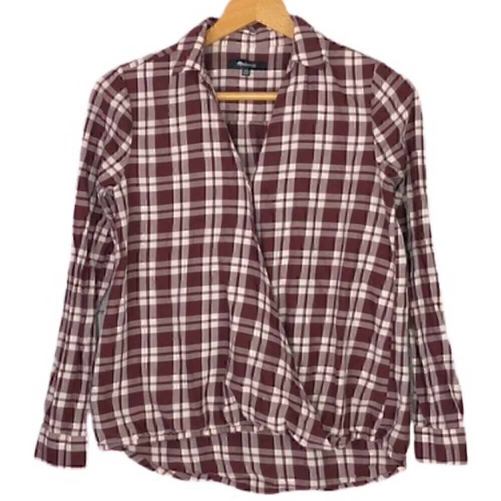 Madewell - Double Breasted Gingham Long Sleeve